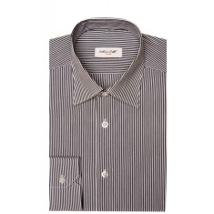 Camasa barbati slim cu dungi negre C001SL