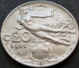 Cumpara ieftin Moneda istorica 20 CENTESIMI - ITALIA, anul 1921 * cod 4250 = excelenta, Europa