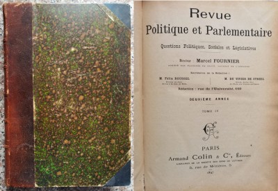 Revue Politique Et Parlementaire Tome Iv - Marcel Fournier ,555742 foto