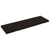 Blat de baie, maro inchis, 160x50x(2-6) cm, lemn masiv tratat