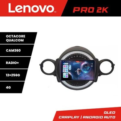 Navigatie Mini 2007-2011 8 core QLED 2K 12+256 360 Android Waze USB Navigatie Internet Youtube Radio Lenovo CarStore Technology
