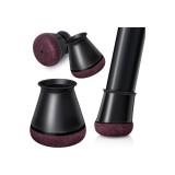 Protecții pentru picioarele scaunelor din silicon pătrat OCONDA cu p&acirc;slă pentru parchet, 24 bucăți (extra mari)