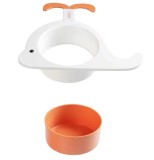 Strecuratoare pentru chiuveta Shunfaji, PP, portocaliu/alb, 21.3 x 25 cm