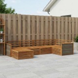 vidaXL Set de canapele de exterior 6 pcs natural 3383557