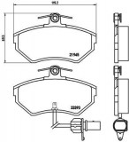 Placute frana Audi A4 (8d2, B5), A4 (8e2, B6), A4 (8ec, B7); Vw Passat (3b2/ 3b3) SRLine parte montare : Punte fata