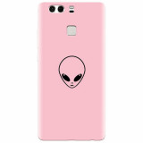 Husa silicon pentru Huawei P9, Pink Alien