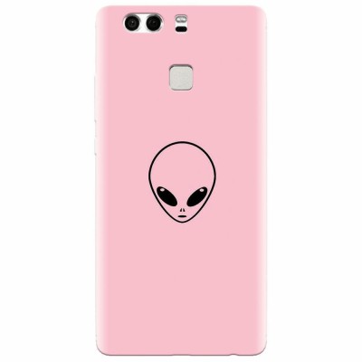 Husa silicon pentru Huawei P9 Plus, Pink Alien foto