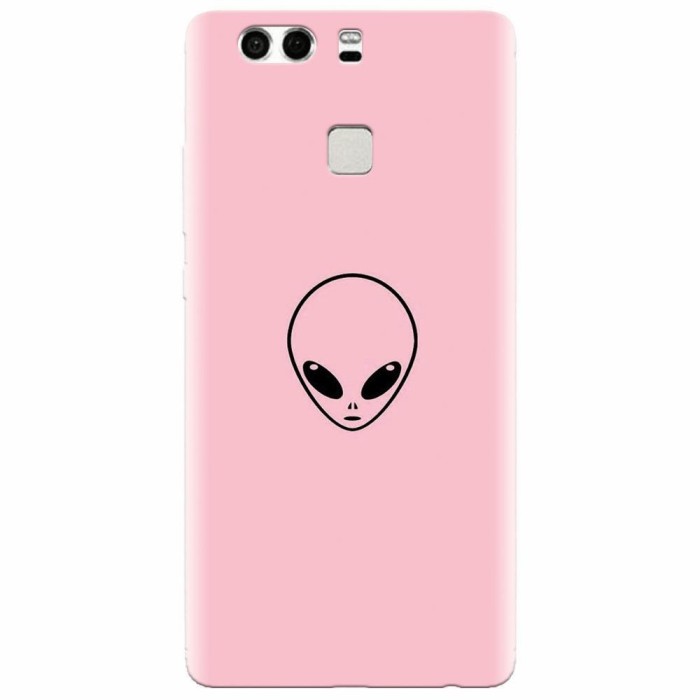 Husa silicon pentru Huawei P9 Plus, Pink Alien