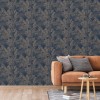 DUTCH WALLCOVERINGS Tapet &bdquo;Joelle&rdquo;, argintiu și albastru