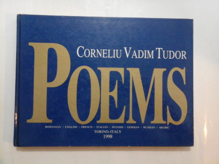 POEMS - CORNELIU VADIM TUDOR (Dedicatie, autograf )