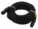 Cablu XLR masculin/feminin 3pin, 10 m, negru
