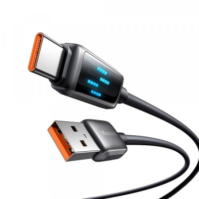 Cablu Date si Incarcare USB-A - USB-C McDodo CA-2350 Display, 100W, 1.2m, Negru foto