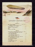 Cumpara ieftin ✅(V17) Menu Zeppelin &quot;Deutschland&quot; 14 APR 1911,copie pentru expozitii filatelice, Nestampilat