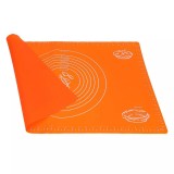 Cumpara ieftin Covoras pentru aluat din silicon, foaie antiaderenta, 56x41 cm, Portocaliu, 555COF