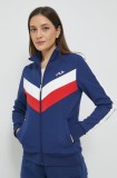 Fila bluza femei, culoarea albastru marin, neted