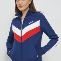 Fila bluza femei, culoarea albastru marin, neted