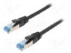 Cablu patch cord, Cat 6a, lungime 0.5m, S/FTP, LOGILINK - CQ6025S foto