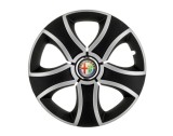 Cumpara ieftin Set 4 capace roti Bis Gri-Negru R16 pentru gama auto Alfa Romeo