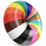 Cumpara ieftin 100m Set filamente 20x5m pentru creion 3D, Filament plastic imprimanta 3D, PLA 1.75 mm, Multicolor
