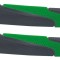 MANSOANE - CAPER - TPR Forma ergonomica Anti-alunecare - Bi-Color (Negru - Verde) - 130mm PowerTool TopQuality