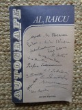 AL. RAICU - AUTOGRAFE