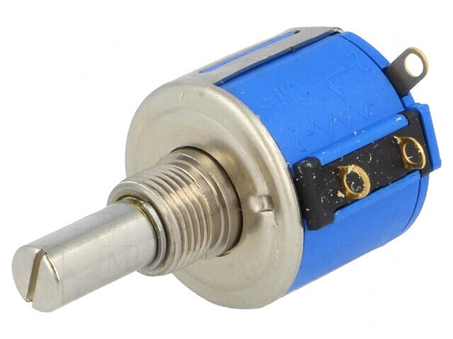 Potentiometru ax multitura 100k&Omega; 2W &plusmn;5% linear 6,35mm
