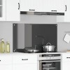 VidaXL Spate de bucătărie Gri &icirc;nchis 110 x 60 x 0.6 cm 42001312