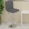 vidaXL Scaun de bar, gri, piele ecologică 334224