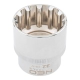 Tubulara hexagonala Spline 1/2", 32 mm Neo Tools 08-599 HardWork ToolsRange