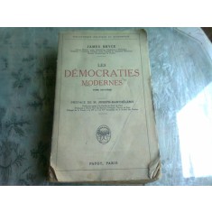 LES DEMOCRATIES MODERNES - JAMES BRYCE VOL.II