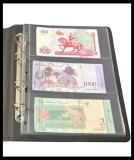 Album cu etui LUX cu 20 foi pentru banknote &ndash; format OPTIMA , culoare neagră