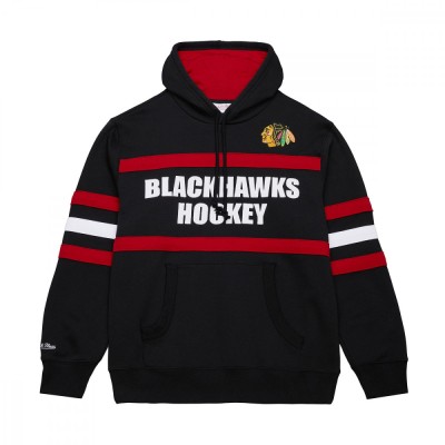 Chicago Blackhawks hanorac de bărbați cu glugă Head Coach Hoodie Current Logo black - M foto