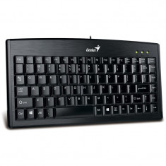 Tastatura Genius LuxeMate 100, Wired, USB, Mini, 306 x 155 x 20 mm, Taste concave, Negru foto