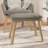VidaXL Taburet, gri deschis, 45x29,5x35 cm, catifea