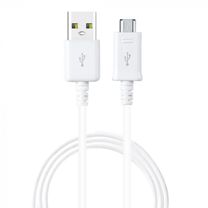 Cablu de Date USB la Micro-USB, 1m Samsung (ECB-DU4AWE) Alb (Bulk Packing)