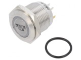 Comutator anti-vandalism 2A 48VDC IP65 &Oslash;16mm