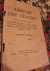 Victor Anestin - Amintiri sin Teatru din viata artistilor dramatici