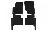 Mochete de podea din carpeta cu doua straturi, potrivite pentru VW Touareg 2002-2010, din tesatura Rex cu deschideri rotunde, set de 4 bucati, negru P