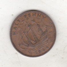 bnk mnd Marea Britanie Anglia 1/2 penny 1944