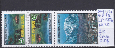 2002 Anul International al Muntelui si Ecoturismului LP1587a MNH Pret 2,5+1Lei foto