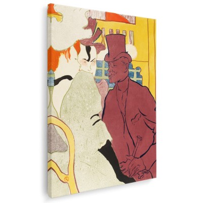 Tablou poster Britanicul la Moulin Rouge de Lautrec 2126 Tablou canvas pe panza CU RAMA 60x80 cm foto
