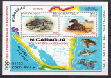 Nicaragua 1980 fauna testoase sport olimpiada MI bl.114 MNH, Nestampilat