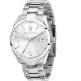 Maserati Ceas Bărbați 43mm Baterie Cu Brățară Din Metal Argintie R8853151014