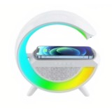 Cumpara ieftin Difuzor LED cu incarcare wireless, multicolor, Radio FM