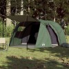 VidaXL Cort de camping tunel pentru 4 persoane, verde, impermeabil