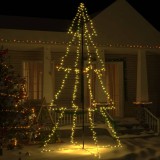 vidaXL Brad Crăciun conic 360 LED-uri, 143x250 cm, interior &amp; exterior