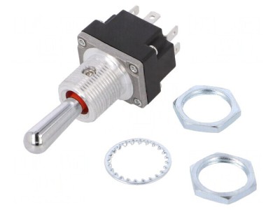 Comutator basculant DPDT ON-OFF-ON 0,1A 28VAC foto