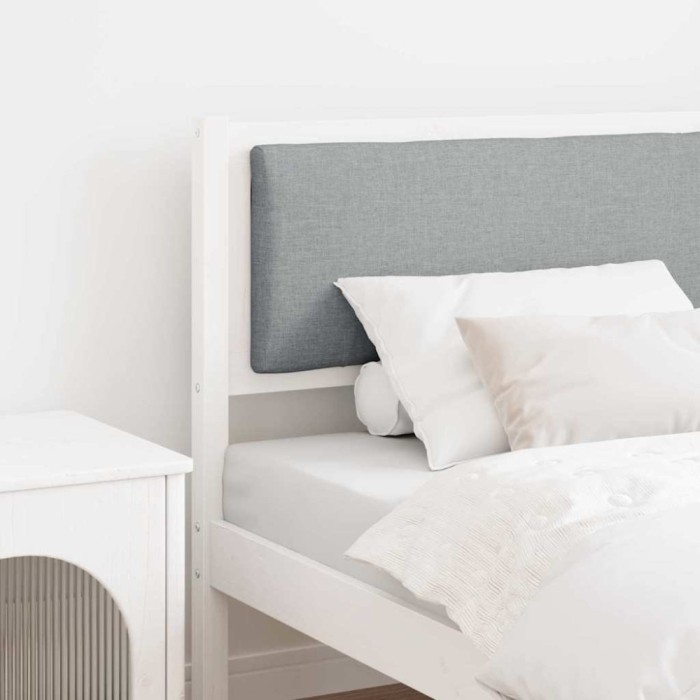 vidaXL Tăblie cap Altele Alb 100 cm Lemn masiv de pin 878973