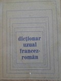 Dictionar Francez-Roman Uzual, Colectiv, Hermas 1990, 316 pagini, Necartonata