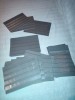 Lot 28 cartoane format aproximativ A5 pt timbre cu randuri transparente, fara folie de protectie
